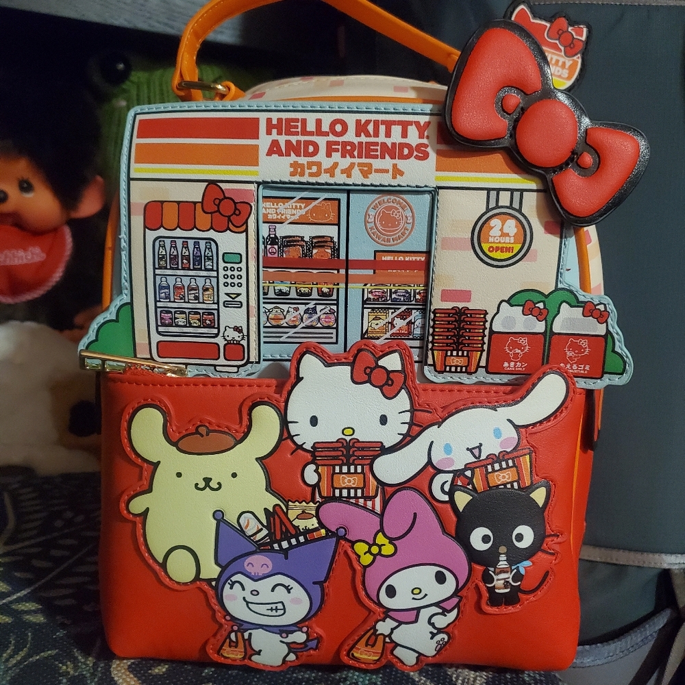 BNWT Loungefly Hello Kitty and Friends Convenient Store Mini Backpack